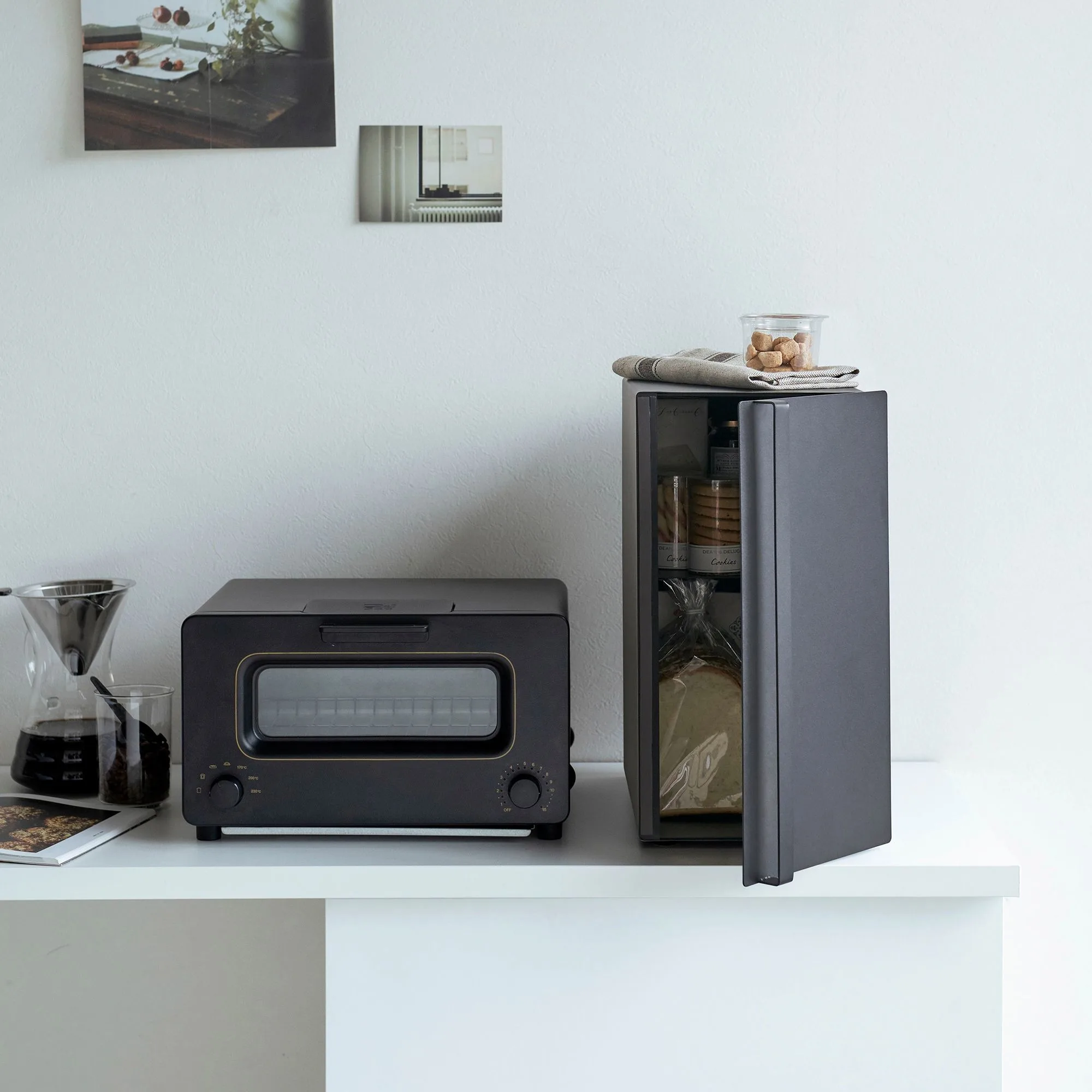 Tower Bread Box Tall Black Kitchen Warehouse™